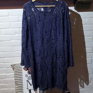 Flare long sleeve bodycon cocktail dress in blue